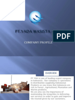 Company Profile PT - YADA WASISTA AULIA