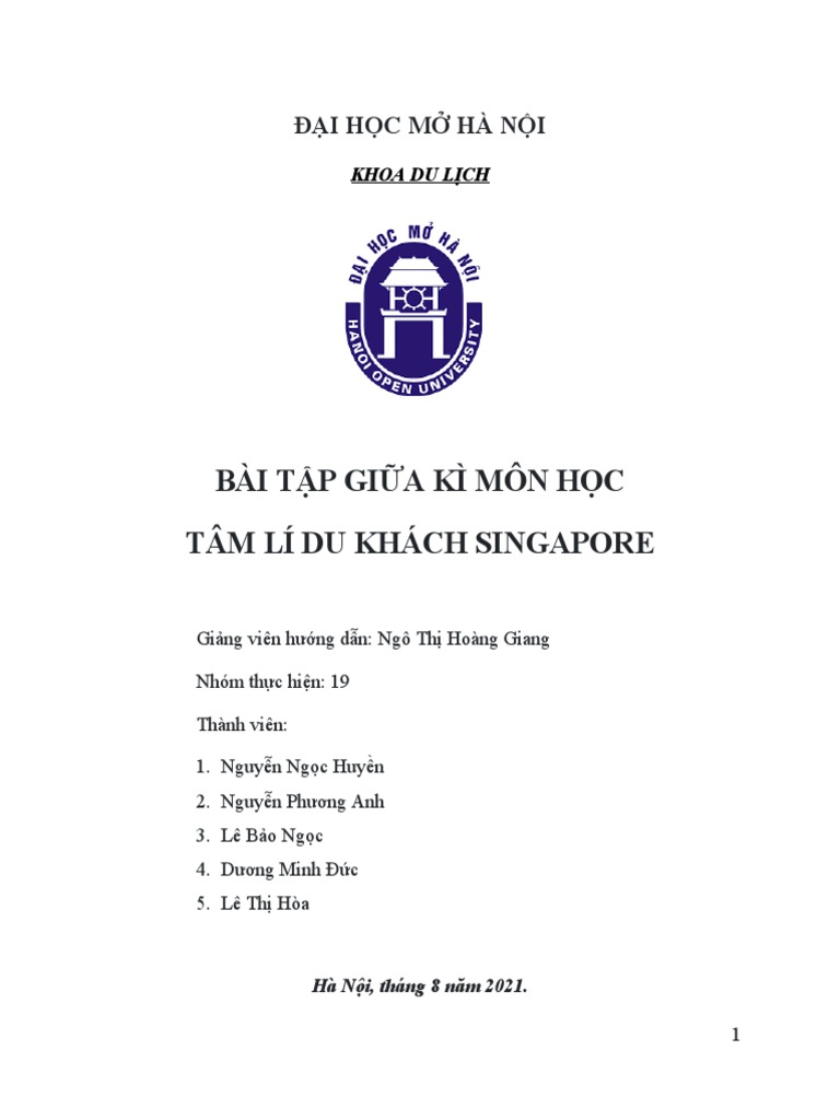 TLDK Singapore Nhom19 | PDF