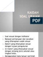 Kaidah Soal Uraian