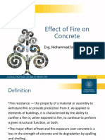 Effect of Fire in Concrete