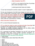 Securities Transaction Tax (STT)