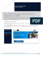 Apprentice Claim Guide in ADMS