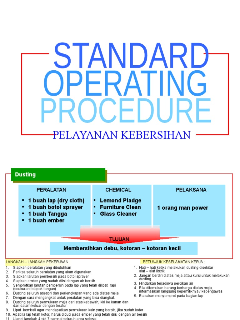 SOP Cleaning Service Lengkap PDF