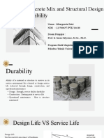 Concrete Mix and Structural Design For Durability