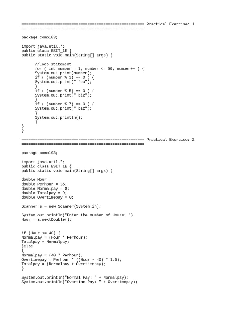 Exer 4 | PDF | Programming Paradigms | Software