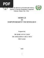 Module 3 EMPOWERMENT TECHNOLOGY