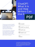 ChatGPT & How Writers Can Use It