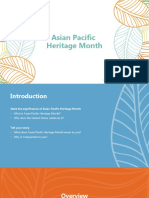 Asian Pacific American Heritage Month Presentation