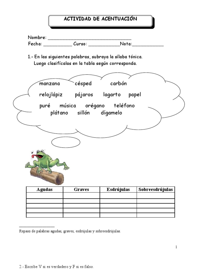 Guias de Acentuacion_2011_cuarto Basico....