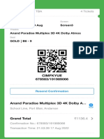 08:10 PM, Fri, 19 Aug Screen3 Anand Paradise Multiplex 3D 4K Dolby Atmos Gold B6 - 9