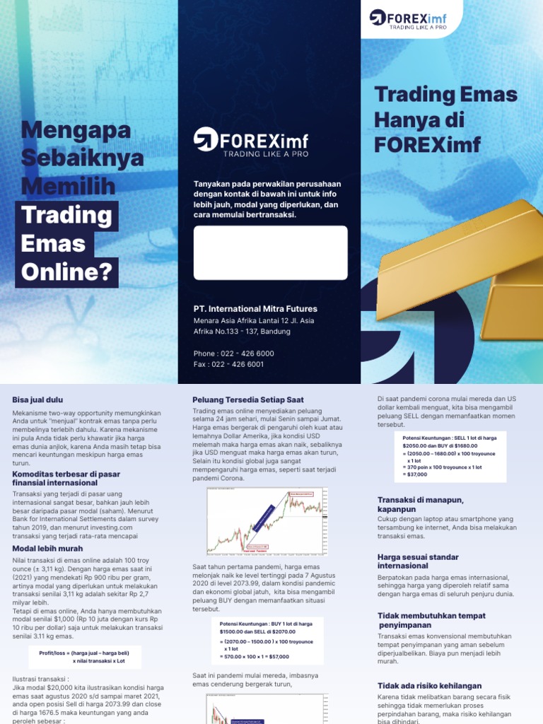 Foreximf Brosur Trading Emas | PDF