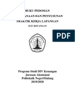 Pedoman PKL D4 Keuangan Polinema 2019