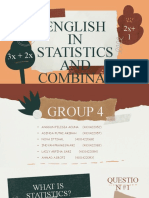 ENGLISH IN STATISTICS AND COMBINATORICS Kelompok 4