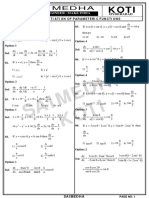 Differentiation of Parameteric Functions-With Solutions PDF