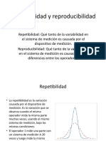 Repetibilidad y Reproducibilidad