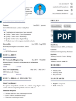 Blue White Simple Graphic Designer Education Resume