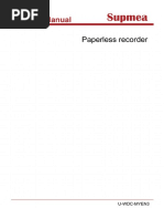 SUP-6000C Paperless Recorder User Manual