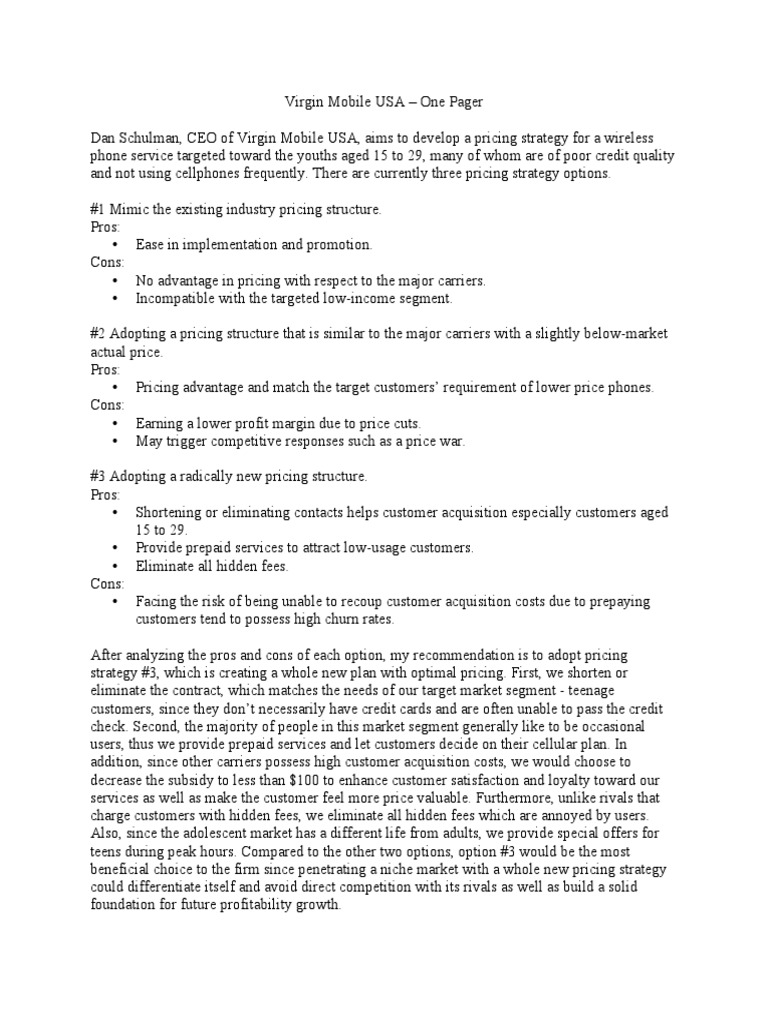 Virgin Mobile USA PDF PDF Pricing Prepaid Mobile Phone