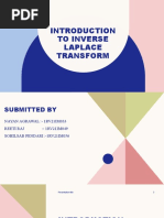 Introduction To Inverse Laplace Transform