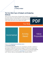 Types of Budgets