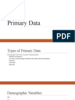 Primary Data