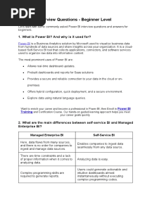 Power BI Interview Questions