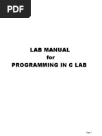 C Programming Lab