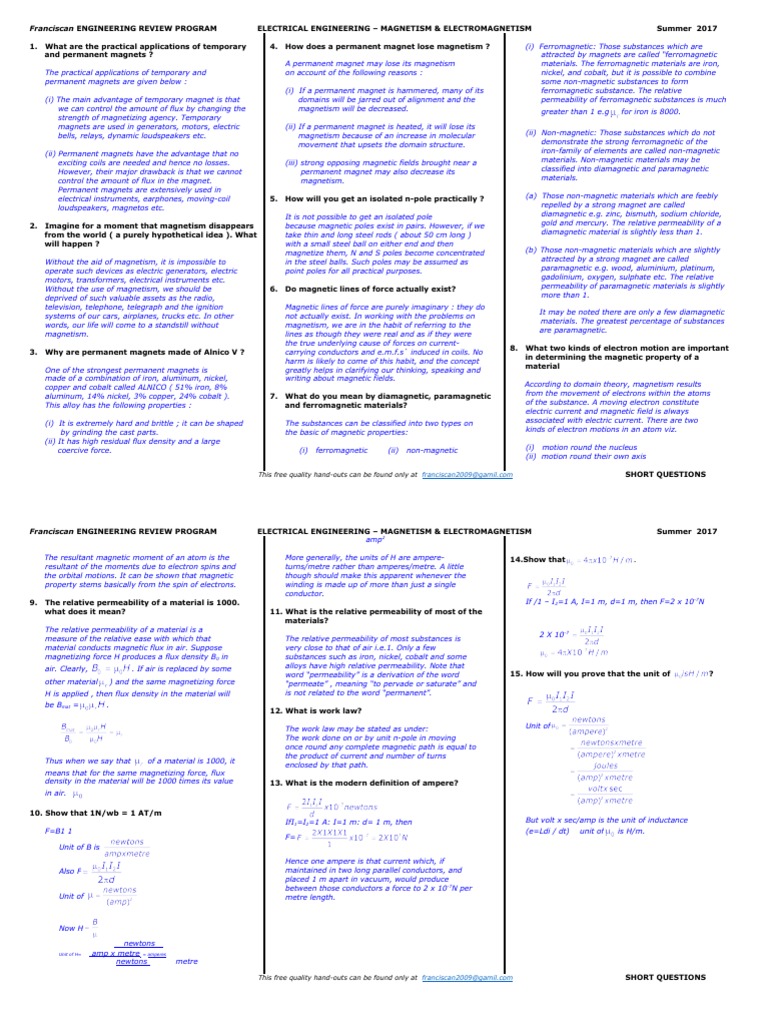 Short Questions With Answer PDF