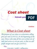 Cost Sheet123