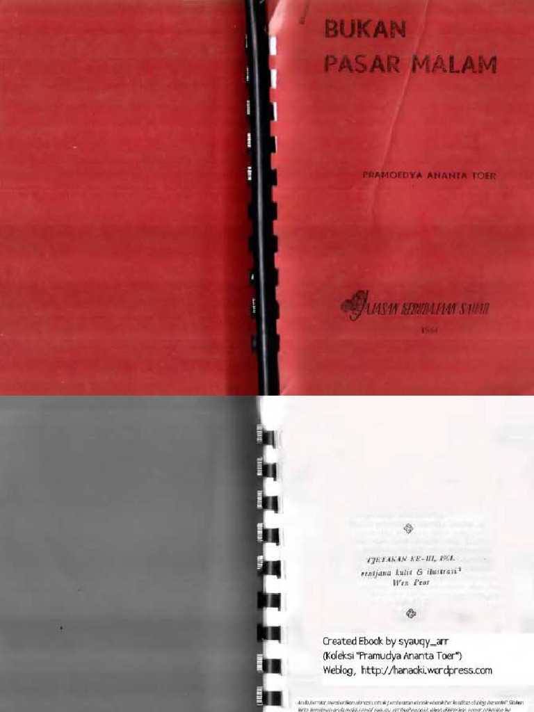 Bukan Pasar Malam Pramoedya Ananta Toer Pdf Pdf