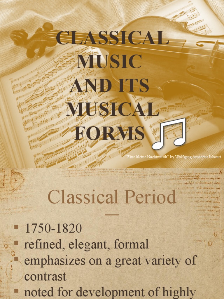 Classical Music and Its Musical Forms PDF Opera Musical Compositions