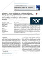 Evaluation of In-Vitro Degradation Rate of HA-based Hydrogel CL With BDDE Using RP-HPLC and UV-Vis PDF