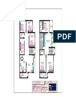 Floor plan layout with bedroom, bathroom and balcony dimensions