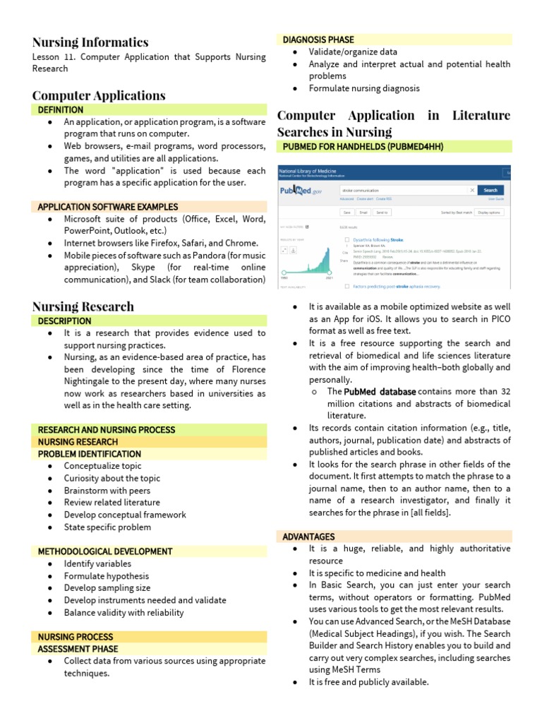 Computer Applications in Nursing Research | PDF | Survey Methodology | Data
