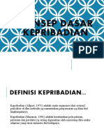 Konsep Dasar Kepribadian