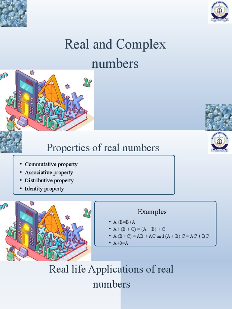 Real and Complex Numbers | PDF | Sound | Complex Number