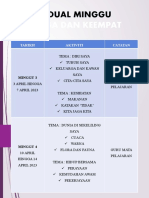 Jadual Minggu 3 & 4 2023