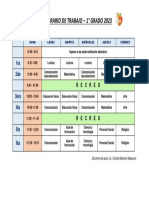 Horario de Trabajo III-CICLO - 2023