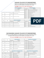 7TH Semester B.E SEE Tentative Time Table 2022