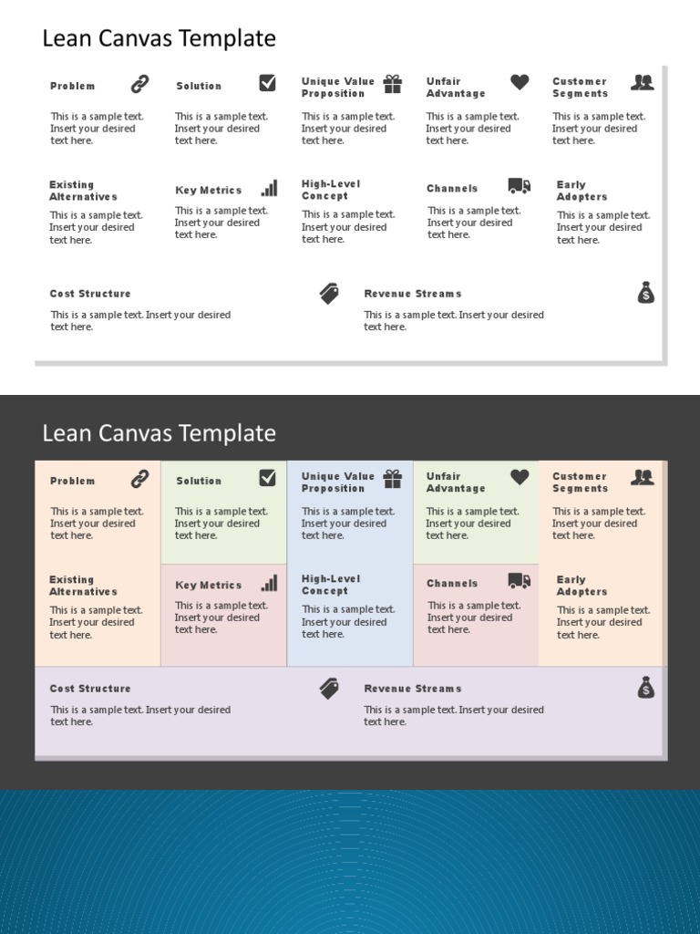 9077 01 Lean Canvas Powerpoint Template 1 | PDF | Business Economics ...