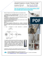 Manual instalação transmissor nível hidrostático ECR