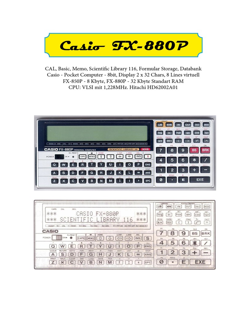 Casio FX-880P FX-850P Bedienungsanleitung-Erweiterte-Version-Peter-Rost ...