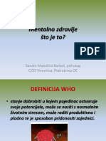 Mentalno Zdravlje