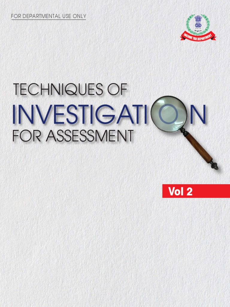 Techniques of For Assessment: Investigati N | PDF | Taxes | Private Law