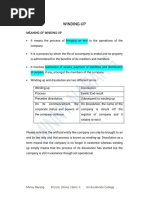 Winding Up by Tribunal or Compulsory Winding Up