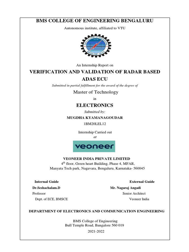 Internship Final Report Pdf Pdf Lidar Radar