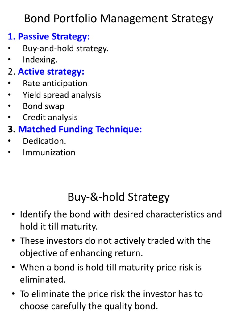 Bond Portfolio MGT | PDF | Bond Duration | Bonds (Finance)