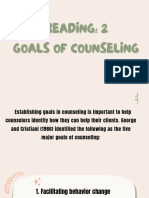 Goals of Counseling