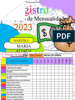 Registro de Pagos de Mensualidad 2023