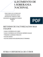 Tema:Tecnicas de Factorizacion Asignatura:Matematica Basica Magister:Doc - Francisco Curro Integrante:Luis Franchesco Romero Mendoza 2022
